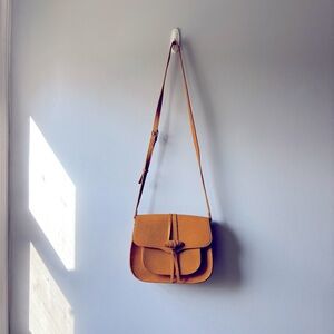 Mustard yellow crossbody purse
